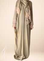 شرشف مرد لف بيج على زيتي دانتيل خربزي