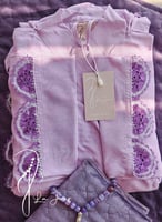 شرشف صلاة لف بنفسجي موف مزين بالاويا الفاخر من لاج...