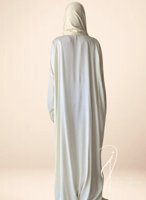 شرشف صلاة لف ستان اوف وايت ابيض بالكروشبه و الورد...