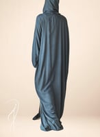 شرشف صلاة لف زيتي على رمادي بالكروشيه و الورد المل...