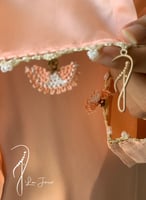 شرشف صلاة خربزي ستان اويا ورد و الطرحة متصلة