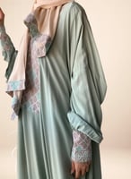 شرشف صلاة باتيك سستة تفني باستيل اخضر