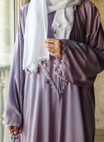 شرشف صلاة سستة موف باستيل بالكروشيه و الورد الاويا