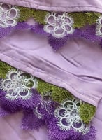 شرشف صلاة موف لف مزين بالاويا ورود