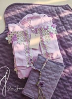 شرشف صلاة لاجور لف بنفسجي بكروشيه ترتر يدوي من لاج...