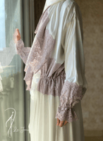 شرشف صلاة اوف وايت سستة دانتيل حزام من لاجور