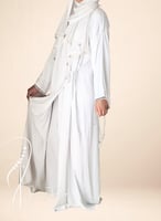 شرشف صلاة لف قطن ابيض بالورد الاويا المميز