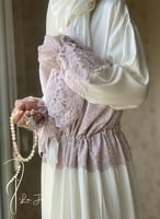 شرشف صلاة اوف وايت سستة دانتيل حزام من لاجور