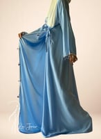 شرشف صلاة لف ازرق باستيل مزين بالكروشبه الفاخر و ا...