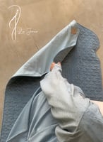 شرشف صلاة سحاب ازرق كروشيه يدوي