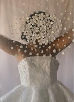 فستان عروسة شك ورود مع جونتي