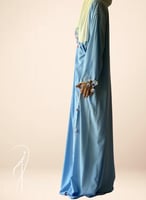 شرشف صلاة لف ازرق باستيل مزين بالكروشبه الفاخر و ا...