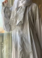 شرشف صلاة دانتيل ابيض سحاب