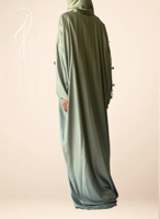 شرشف صلاة سحاب ازرق قطن ستان كروشيه يدوي