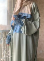 شرشف صلاة باتيك سستة تفني باستيل وازرق الطرحة مثبت...