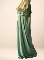 شرشف صلاة سحاب فستقي كروشيه يدوي طرحة منفصلة