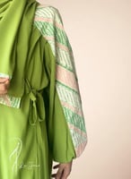 شرشف صلاة باتيك لف طرحة منفصلة اخضر