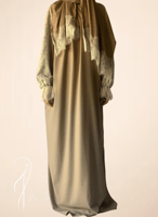 شرشف صلاة لف دانتيل موكا طرحة منفصلة