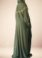 شرشف صلاة لف سكري وزيتي من الجنب يجهز خلال اسبوعين