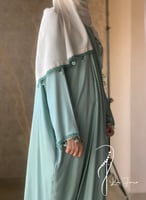 شرشف صلاة لف تفني فيروزي بالكروشبه و الورد الاويا...