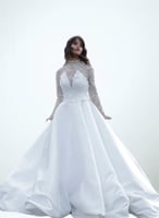 فستان عروسة شك وجبير تطريز