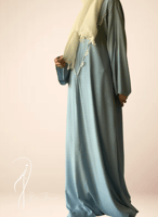 شرشف صلاة سحاب ازرق كروشيه يدوي