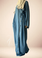 شرشف صلاة لف أزق كروشيه يدوي طرحة منفصلة مثل الروب