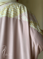 شرشف صلاة لف طرحة منفصلة وردي