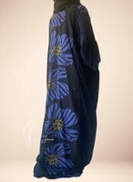 شرشف صلاة سحاب طرحة منفصلة ازرق