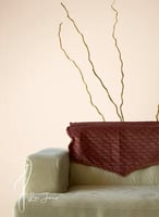 سجادة دستي بنك وردي قطيفة