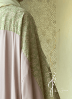 شرشف صلاة باتيك لف طرحة منفصلة وردي واخضر