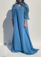 ثوب وكاب شيفون حرير