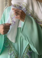 شرشف صلاة سحاب تفني قطن كروشيه اويا يدوي و الطرحة...