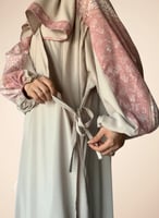 شرشف صلاة باتيك لف مفتوح دستي بنك باستيل و الطرحة...