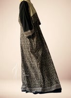 شرشف صلاة سستة طرحة اسودو بيج منقوش بني منفصلة.