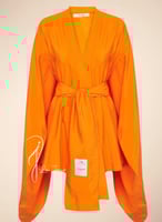 بلوزة كيمونو برتقالي قطن راقي