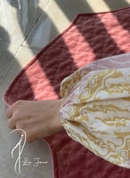 شرشف صلاة لف طرحة منفصلة وردي