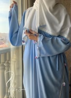 شرشف صلاة لف ازرق باستيل مزين بالكروشبه الفاخر و ا...