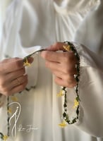 شرشف صلاة لف اوف وايت ابيض بالكروشبه و الورد الاوي...