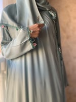 شرشف صلاة لف ازرق فيروزي بالكروشبه و الورد الاويا...