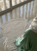 شرشف صلاة لف تفني بالكروشبه و الورد الاويا الفاخر...