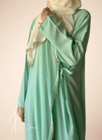 شرشف صلاة لف تفني اخضر بالكروشبه و الورد الاويا ال...