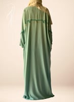 شرشف صلاة سحاب فستقي كروشيه يدوي طرحة منفصلة