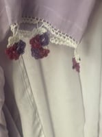 شرشف صلاة لف موف مع طرحة اوف وايت كروشيه