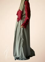 شرشف مرد لف رمادي دانتيل فوشي طرحة منفصلة