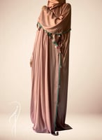 شرشف صلاة لف وردي باستيل مزين بالكروشبه الفاخر