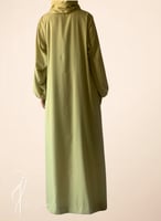 شرشف صلاة فستقي سستة اويا تركي يدوي والطرحة منفصلة