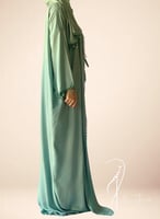 شرشف صلاة لف تفني اخضر بالكروشبه و الورد الاويا ال...