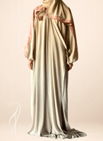 شرشف صلاة باتيك لف مفتوح دستي بنك باستيل و الطرحة...