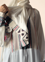 شرشف صلاة سستة منقوش ازرق واخضر